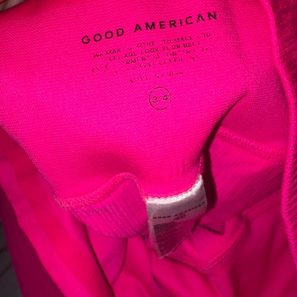 Good American Pink Sports Bra and Leggings Set - Picture 8 of 8